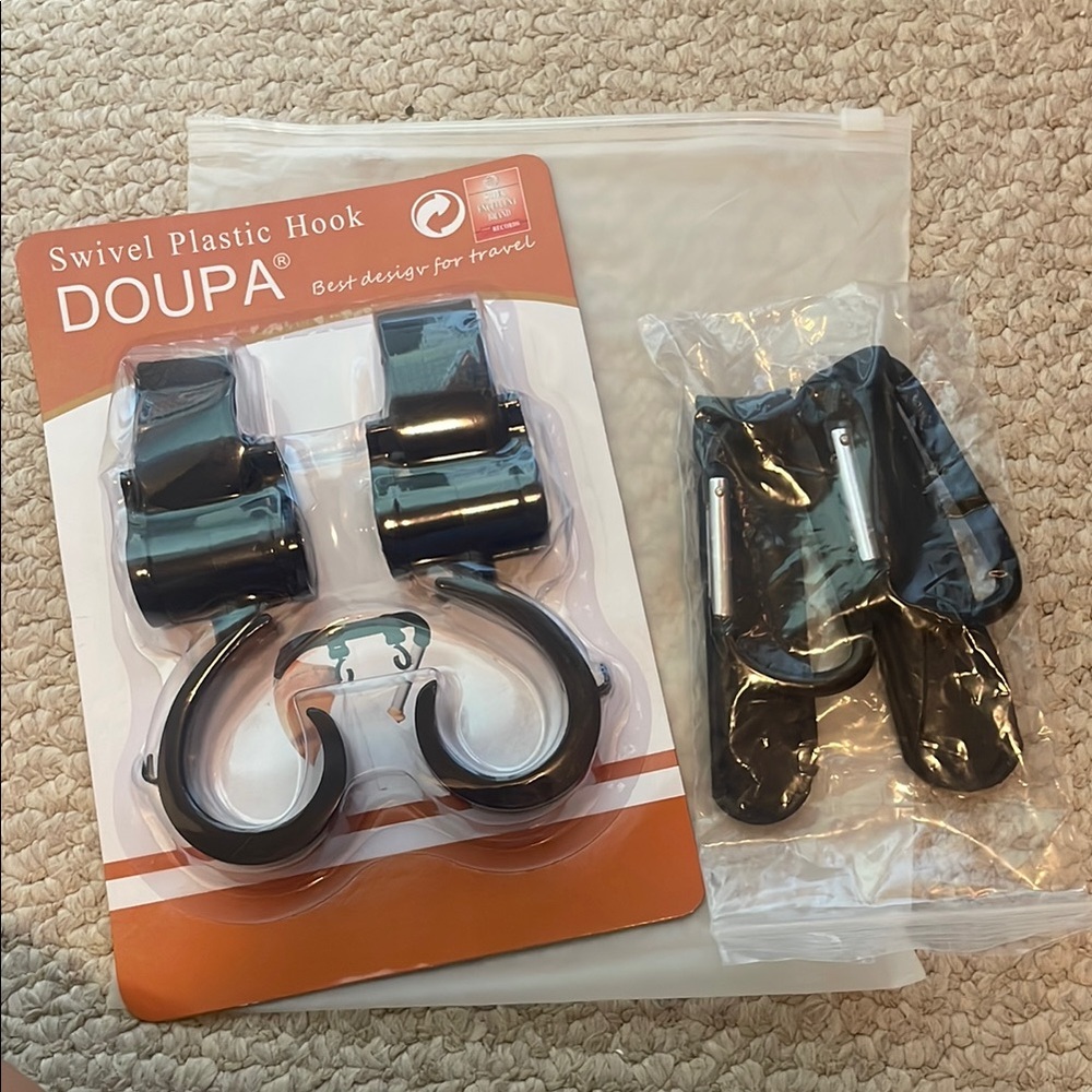 DOUPA Swivel Plastic Hooks for Stroller